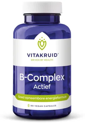 Produktbild von Vitakruid B-Komplex Aktiv mit L-Taurin (90 vegetarische Kapseln)