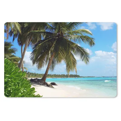 Produktbild von MuchoWow® Mauspad Mousepad Palme - Meer - Tropisch 27x18 cm - Mousepads - Maus Mat - Pad - Mausunterlage - Büroartikel - Desk Matten