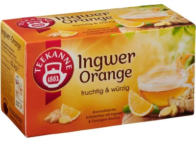 Produktbild von Teekanne Nat.Ingwer-Orange 18er 32,4g