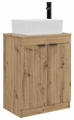Obrázok produktu pre vidaXL Kúpeľňová skrinka s umývadlom Artisan – dub 54 x 35 x 83 cm