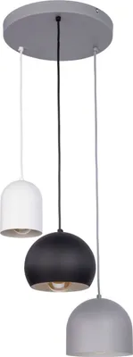 Obrázek produktu pro Závěsné světlo E27 černá šedá kuchyňská kovová moderní závěsná lampa