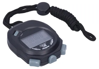 Imagen del producto de Cronómetro deportivo electrónico, con precisión de 1/100 de segundo, alta precisión, cronógrafo digital, temporizador, sistema de 12/24 horas