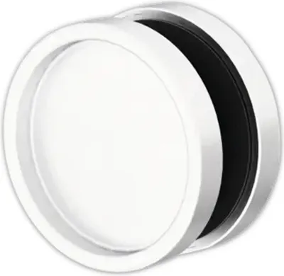 Produktbild von Pertura Griffmuschel-Paar Signe Rund zum Kleben Alumimium eloxiert Ø 65 mm