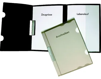 Produktbild von Bewerbungsmappe PP 3-teilig natur transparent