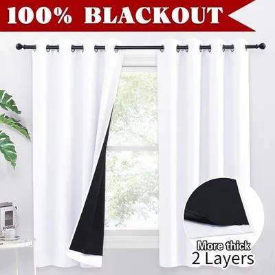 Produktbild von Famanu Verdunkelungsgardinen 140 x 145 cm - 2 Stück