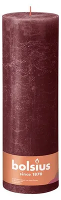 Zdjęcie produktu dla Świeca Bolsius Rustiek 300/100 Velvet Red (1 sztuka)