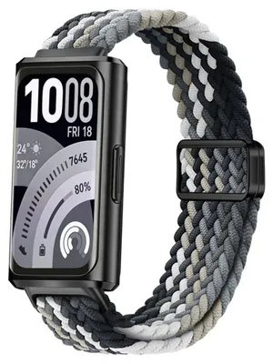 Image de Bracelet en nylon pour smartwatch Huawei Band 11 / 11 Pro, fermeture magnétique, multicolore