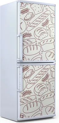 Produktbild von Kühlschrankdekoration 70x180 cm Aufkleber auf dem Kühlschrank - Bäckerei Kritzeleien