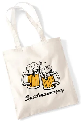 Produktbild von Huuraa Jutebeutel Spielmannszug Schützenfest 10 Liter Natural Baumwolle Tasche Geschenkidee