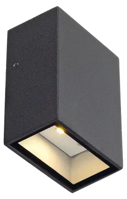 Immagine prodotto di SLV QUAD 1 applique, angolare, antracite, LED, 1x3W, bianco caldo Luce esterna