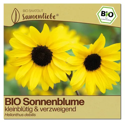 Produktbild von Samenliebe  Sonnenblume Samen | kleinblütig & verzweigend - gelb - samenfestes  Saatgut