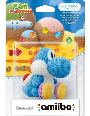Produktbild von amiibo Woll-Yoshi Hellblau