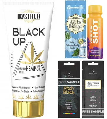Productafbeelding van Asther Black Up With Oil Seed bruiningsactivator Bruiningsset