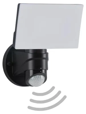Produktbild von LED Außenleuchte Bewegungsmelder IP44 16W schwarz Kunststoff Telefunken