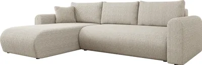 Produktbild von MIRJAN24 Ecksofa Eliwo Cord, Polsterecke, L-Form Sofa, Polstergarnitur, Eckcouch vom Hersteller (Farbe: Poso 100)