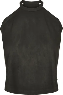 Produktbild von Urban Classics Ladies - Peached Rib Tank Top schwarz - M