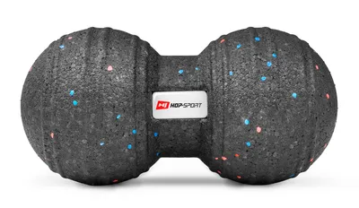Obrázek produktu pro Hop-Sport dvojitý masážní míč EPP průměr 12 cm fasciální míč pro terapii spoušťových bodů a automasáž