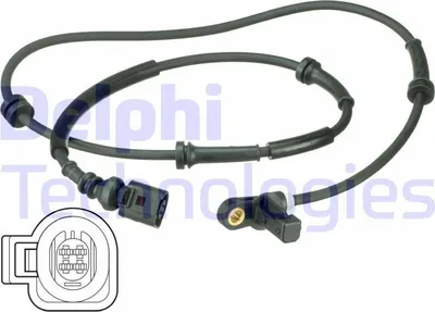 Produktbild von DELPHI ABS Sensor Raddrehzahl für VW SHARAN (7M8, 7M9, 7M6) SS20495