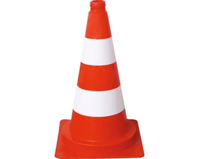 Obrázek produktu pro Dopravní kužel PVC reflexní červenobílý Ø 36 cm 40 x 50 cm