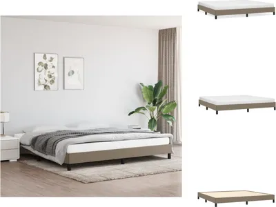 Produktbild von vidaXL Bettgestell Taupe 200x200 cm Stoff -  Betten & Bettgestelle