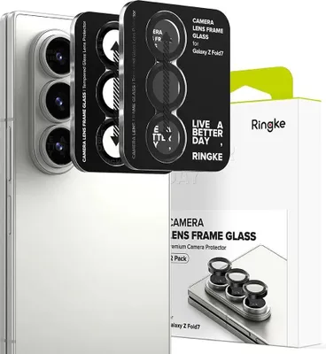Zdjęcie produktu dla Osłona Aparatu Ringke Camera Frame Protector 2-Pack Na Samsung Galaxy Z Fold 7 - Czarna