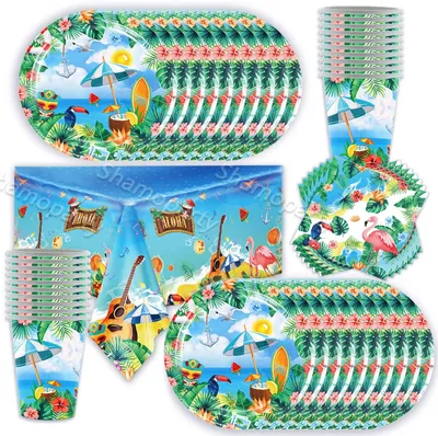 Immagine prodotto di Omgoods - Set di stoviglie di carta da 61 pezzi per feste