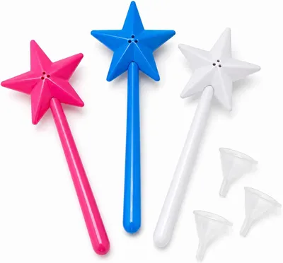 Imagen del producto de Dispensador de sal con forma de estrella, juego de 3 unidades, con embudo, de plástico, para la cocina