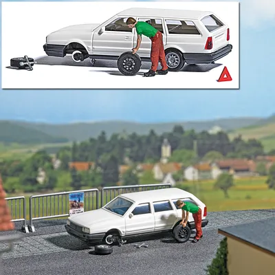Produktbild von Busch A-Set: Reifenpanne H0 7827