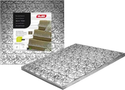 Zdjęcie produktu dla Mata do ciasta kwadratowa srebrna 30x30cm