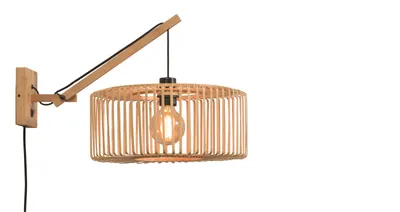 Produktbild von GOOD&MOJO - Wandlampe Bromo - Bambus - 55x40x45cm