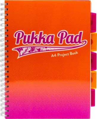Zdjęcie produktu dla Kołozeszyt Pukka Pad A4 200 kartek pomarańczowy Fusion