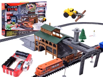 Obrázok produktu pre Nákladný vlak s vozidlami a stanicou RC0507