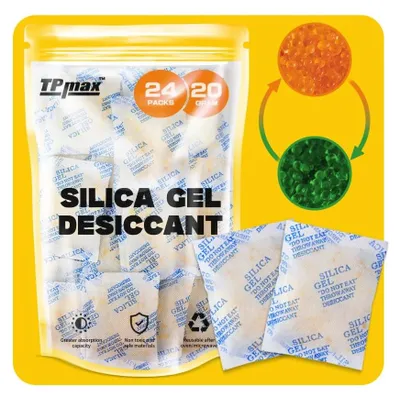 Produktbild von 20g x 24 Packs Silica Gel Trockenmittelbeutel - Wiederverwendbare Entfeuchter