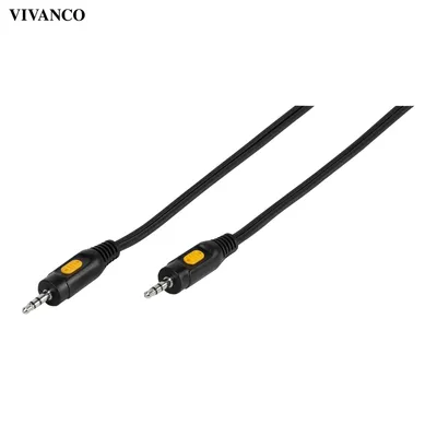 Produktbild von ViVanco™46147, 3.5mm, Männlich, 3.5mm, Männlich, 5 m, Schwarz