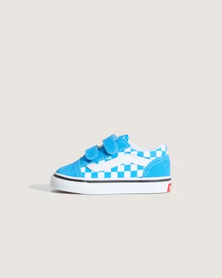 Image de Vans Old Skool V Color Theory Checkerboa Bleu azur vif 17