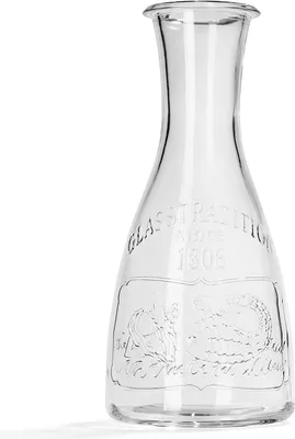 Image de Stölzle Lausitz 1 Stück Glaskaraffe Summertime/Karaffe 1L / Hochwertige Karaffe Glas geeignet als Wasserkaraffe, Karaffe für Limonade, Weinkaraffe/stoßfest & spülmaschinengeeignet/Design Meerjungfrau 508 00 66 #1