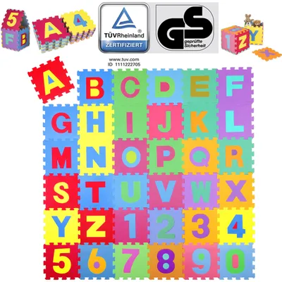 Imagen del producto de KIDUKU Alfombra Puzzle 86 piezas Rompecabezas Infantil Números Letras Juegos