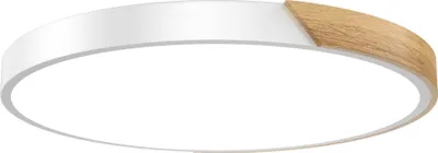 Obrázek produktu pro JOIEYOU LED stropní svítidlo dřevo 96W stropní světlo stmívatelné bílé stropní svítidla led lampy pro obývací pokoj ložnici koupelnu balkon Ø60cm, bílá