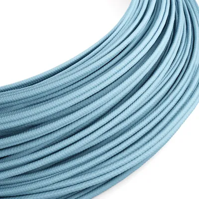 Immagine prodotto di Creative-Cables Cavo elettrico Extra Low Voltage SELV, 2x0,35 mm², 1 m, RM17 Azzurro Baby, Rotondo effetto seta