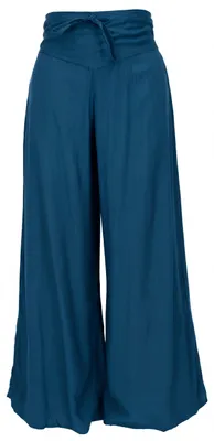Produktbild von Boho Hosenrock, Weite Sommerhose aus Viskose - Blau, Damen, Größe: M