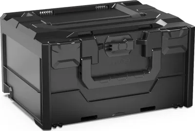 Produktbild von Werkzeugkoffer MetaBox S | HxBxT 21,5x30x40cm | 12 Liter | Mit Deck- & Frontgriff | ABS-Kunststoff | Verschlüsse Schwarz | Werkzeugkoffer, Transportbox, Systemkoffer
