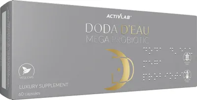 Produktbild von Activlab DODA D'EAU Mega Probiotic 60 Kapseln, gesunder Darm |geistige Gesundheit | FOS | 990.000.000 probiotische Bakterien in einer Kapsel