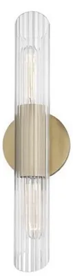 Produktbild von Casa Padrino Luxus Wandleuchte Antik Messingfarben 12,1 x 8,9 x H. 43,8 cm - Wohnzimmer Wandlampe
