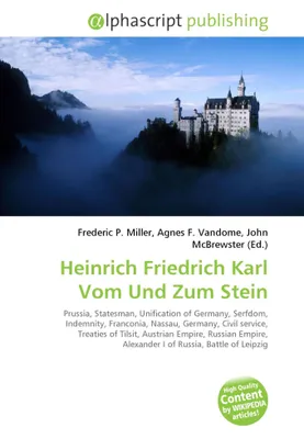Produktbild von Heinrich Friedrich Karl Vom Und Zum Stein