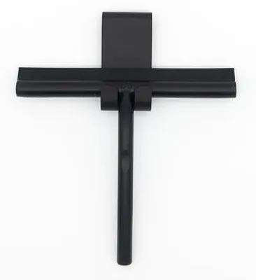 Image de Douche en silicone noire avec support