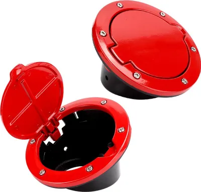 Produktbild von Aluminiumlegierung Tankdeckel Tankdeckel Passend für Jeep Wrangler JK 4 Türen 2007-2016Rot
