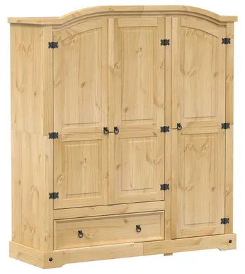Produktbild von vidaXL Kleiderschrank Corona 151,5x52x170 cm Massivholz Kiefer