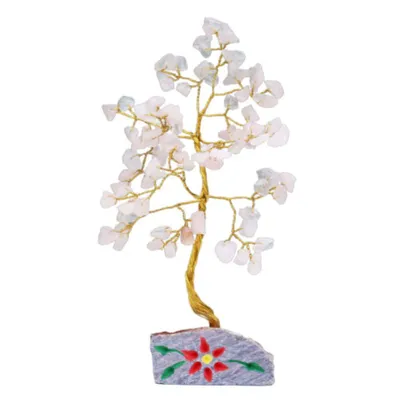 Produktbild von Indischer Edelsteinbaum, Glücksbaum, Rosenquarz - 80 Steine, Feng Shui