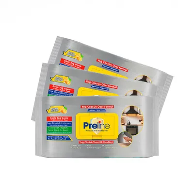Produktbild von Preline Fettlöser Reinigungstücher, XL Starke & Große Tücher 3