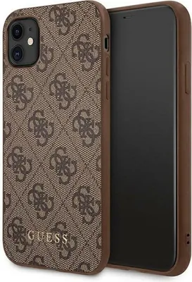 Produktbild von Guess 4G Charms Collection – Hülle für iPhone 11 (Braun)